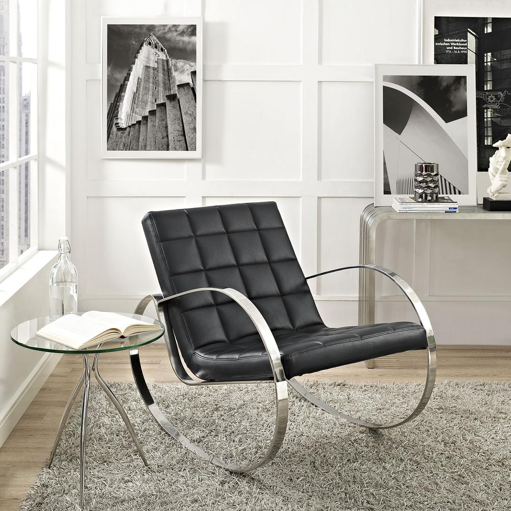 Gravitas Upholstered Vinyl Lounge Chair. Picture 5