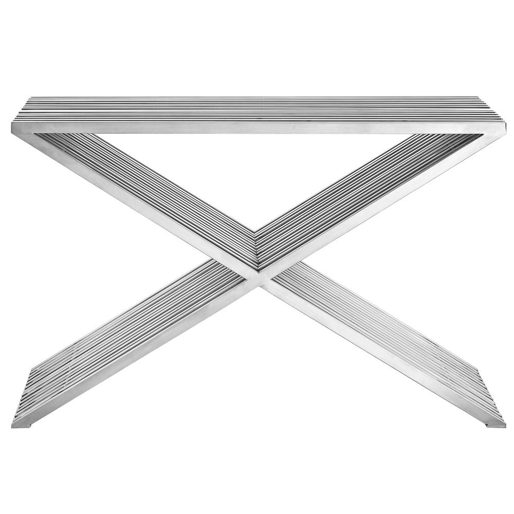 Press Stainless Steel Console Table. Picture 2