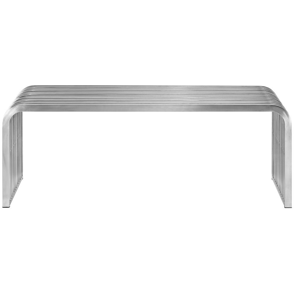 Pipe 47" Stainless Steel Bench. Picture 4