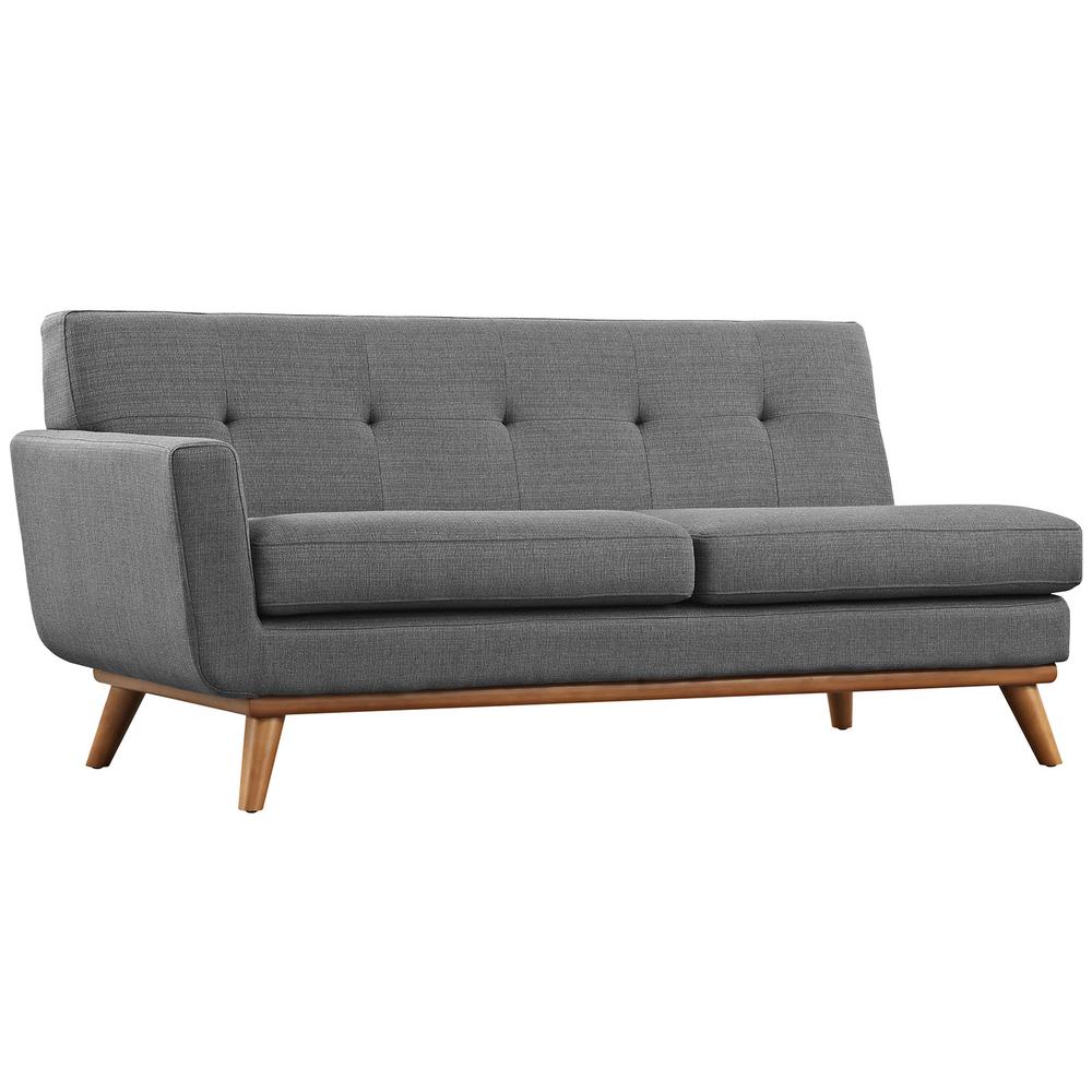 Engage L-Shaped Upholstered Fabric Sectional Sofa. Picture 4