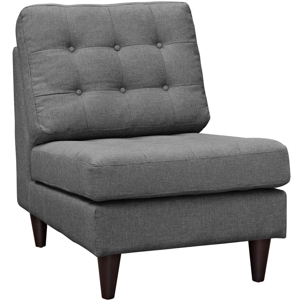 Empress Upholstered Fabric Lounge Chair. Picture 1