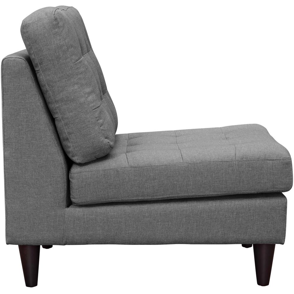 Empress Upholstered Fabric Lounge Chair. Picture 2