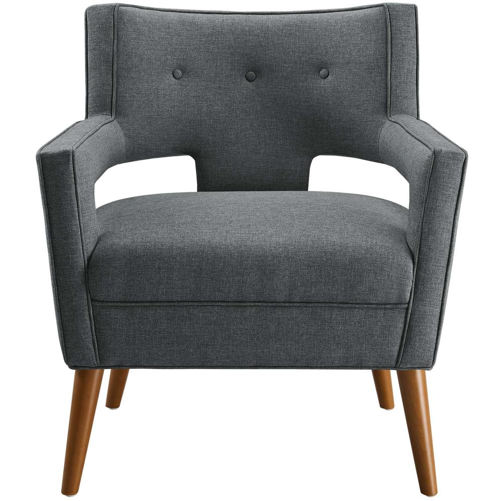 Sheer Upholstered Fabric Armchair. Picture 5