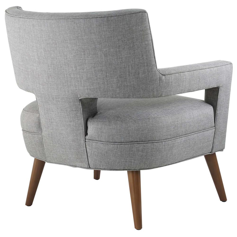 Sheer Upholstered Fabric Armchair. Picture 4