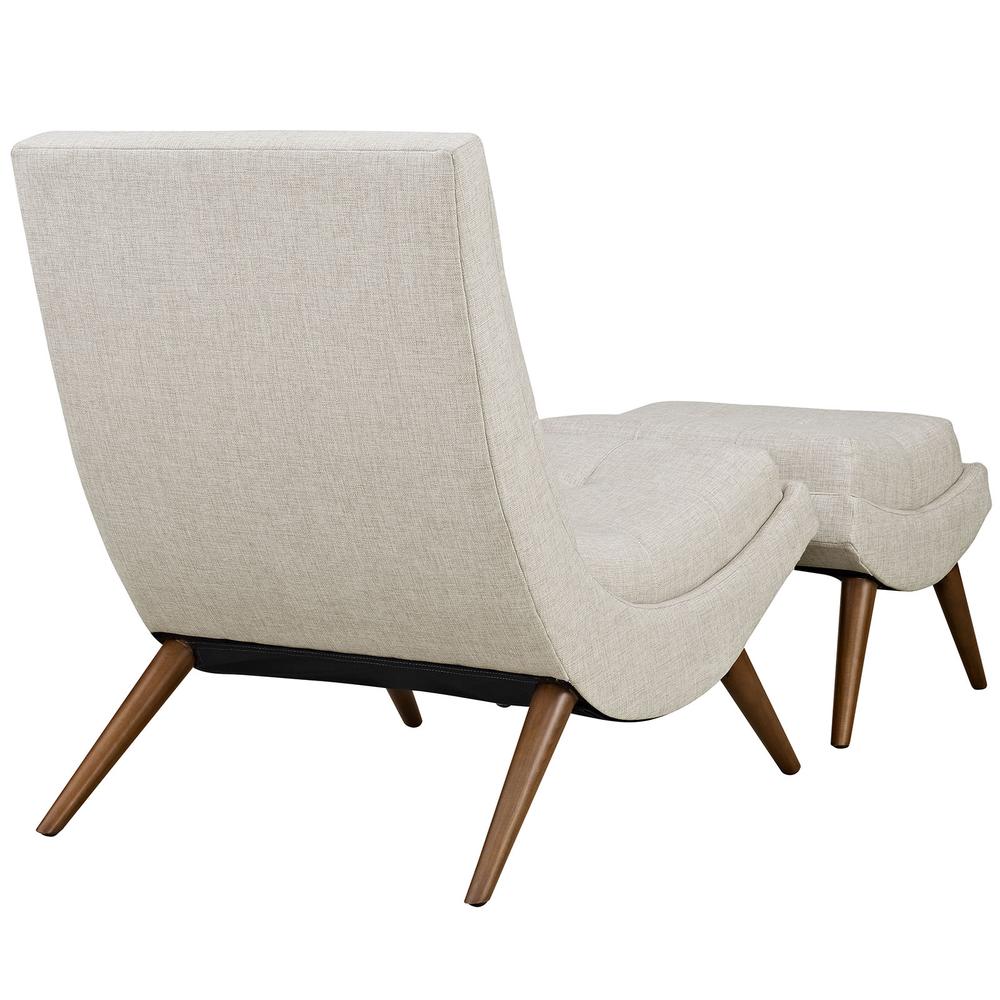Ramp Upholstered Fabric Lounge Chair Set. Picture 4