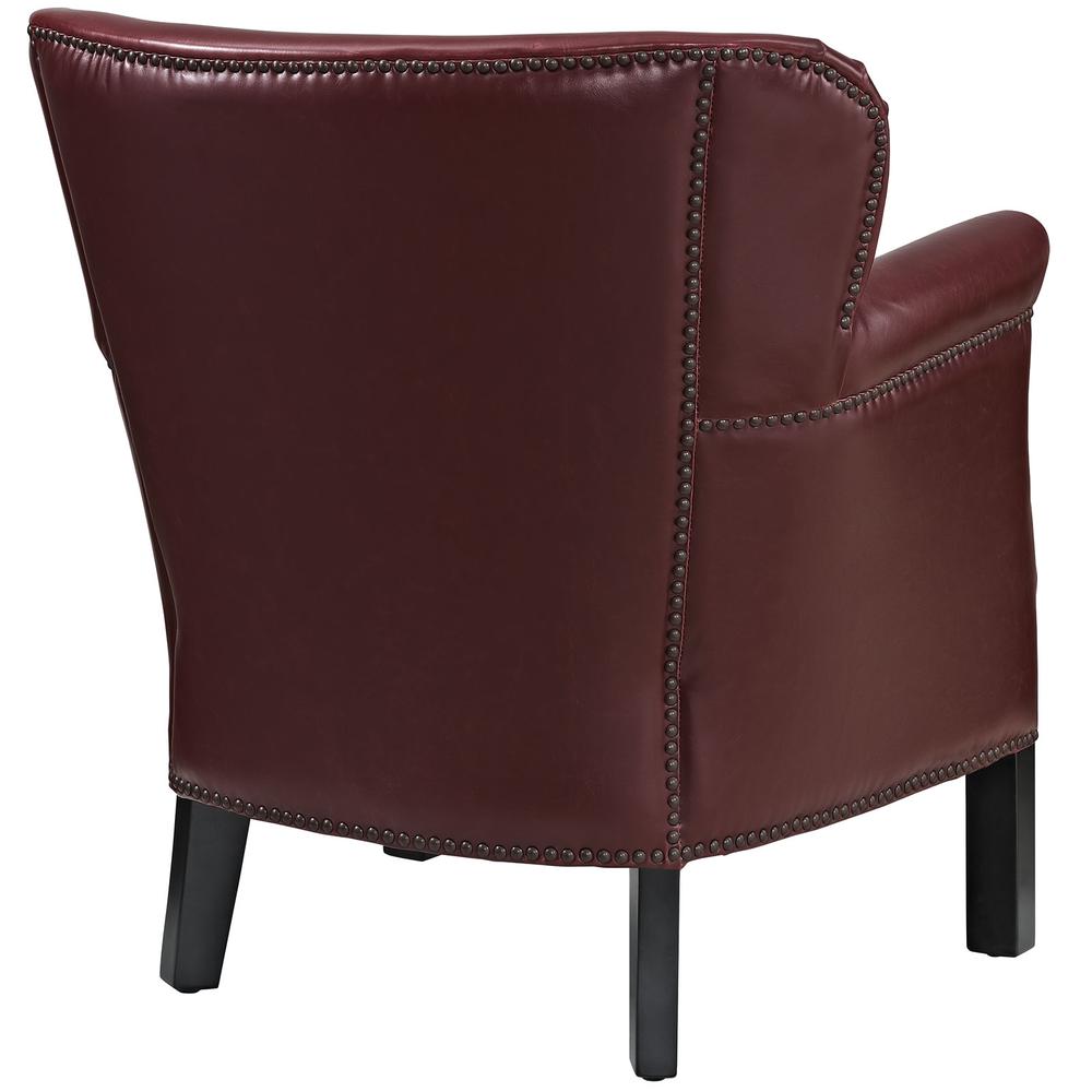Key Upholstered Vinyl Armchair. Picture 4