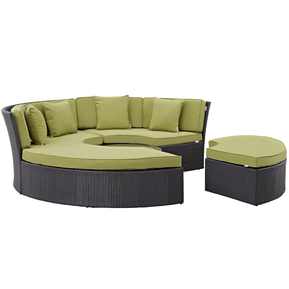 Convene Circular Outdoor Patio Daybed Set. Picture 2