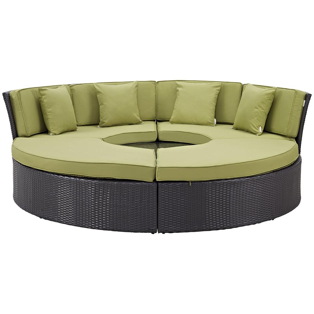 Convene Circular Outdoor Patio Daybed Set. Picture 5