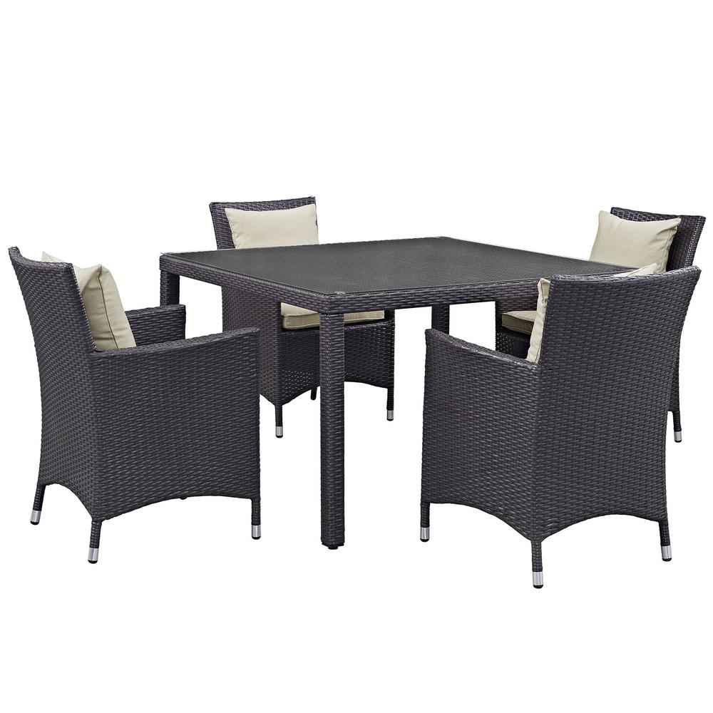 Convene 5 Piece Outdoor Patio Dining Set. The main picture.