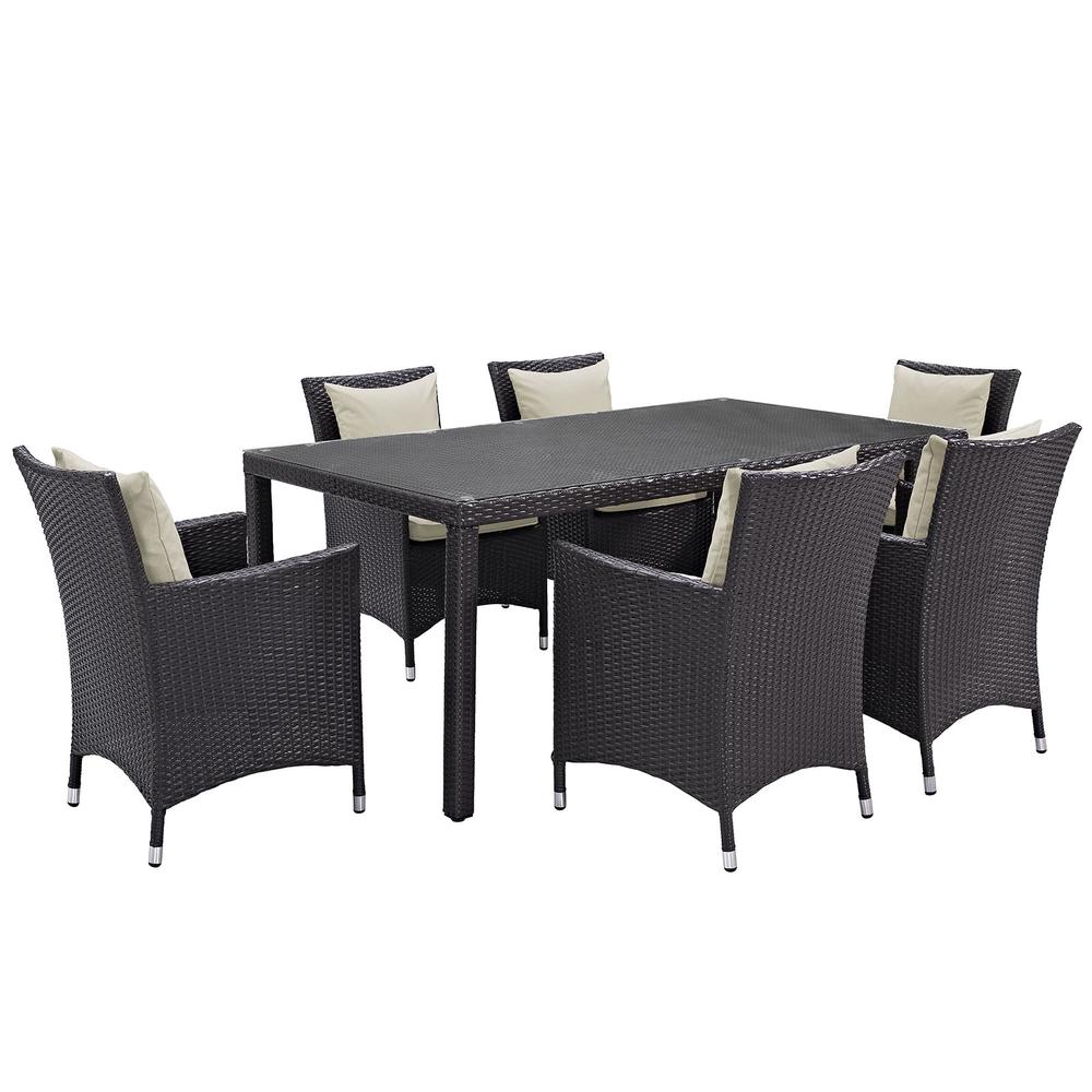 Convene 7 Piece Outdoor Patio Dining Set. The main picture.