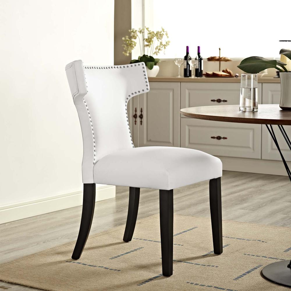 Curve Vinyl Dining Chair. Picture 10