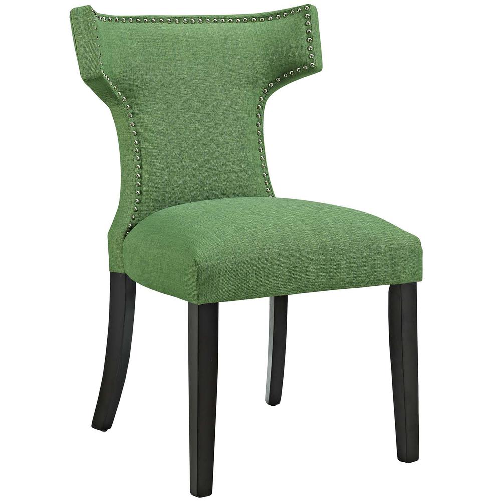 Curve Fabric Dining Chair. Picture 1
