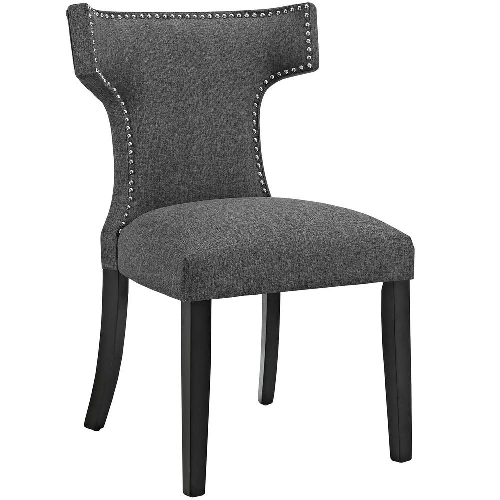 Curve Fabric Dining Chair. Picture 1