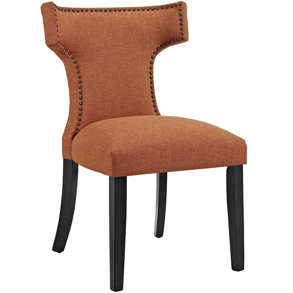 Curve Fabric Dining Chair. Picture 2
