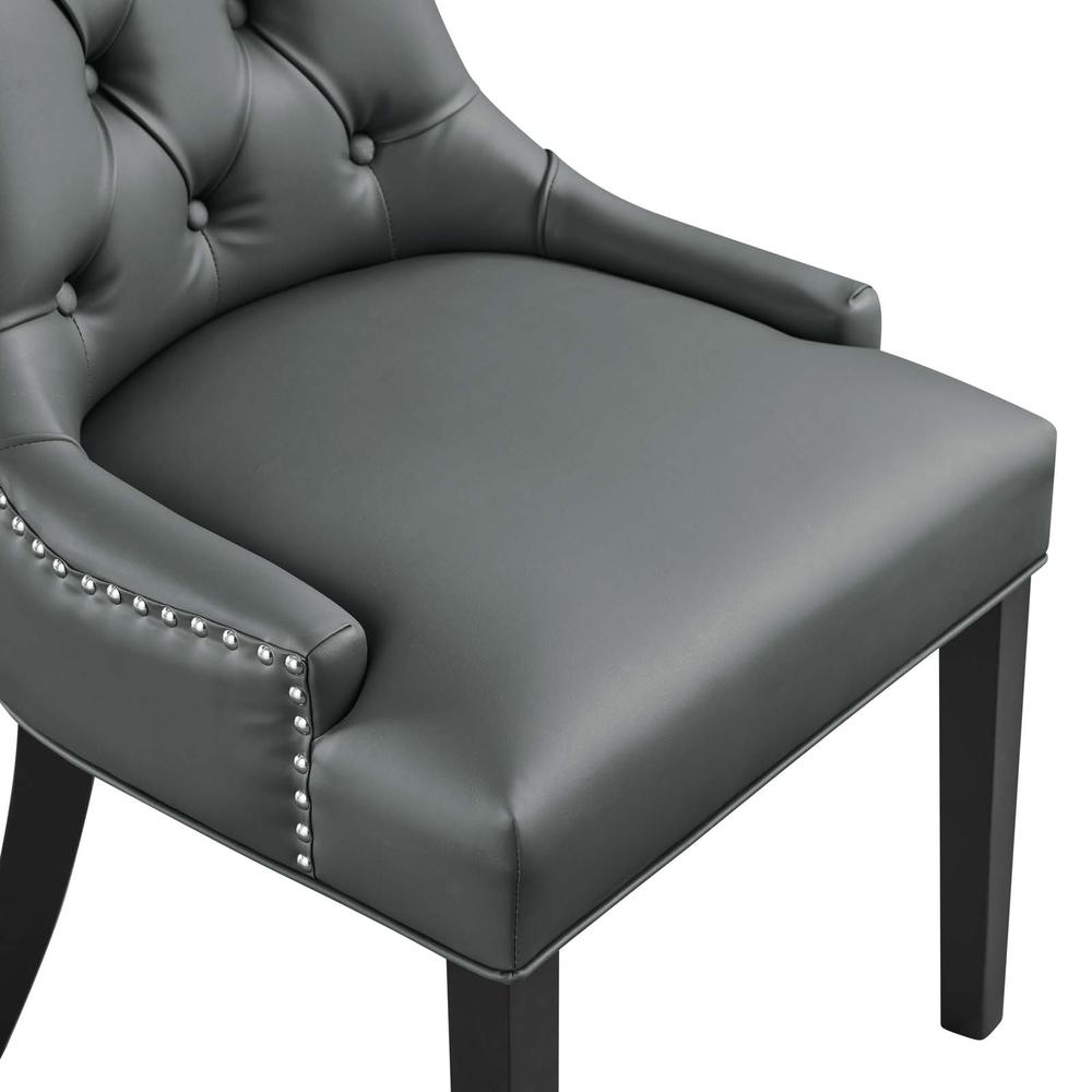 Regent Tufted Vegan Leather Dining Chair. Picture 2