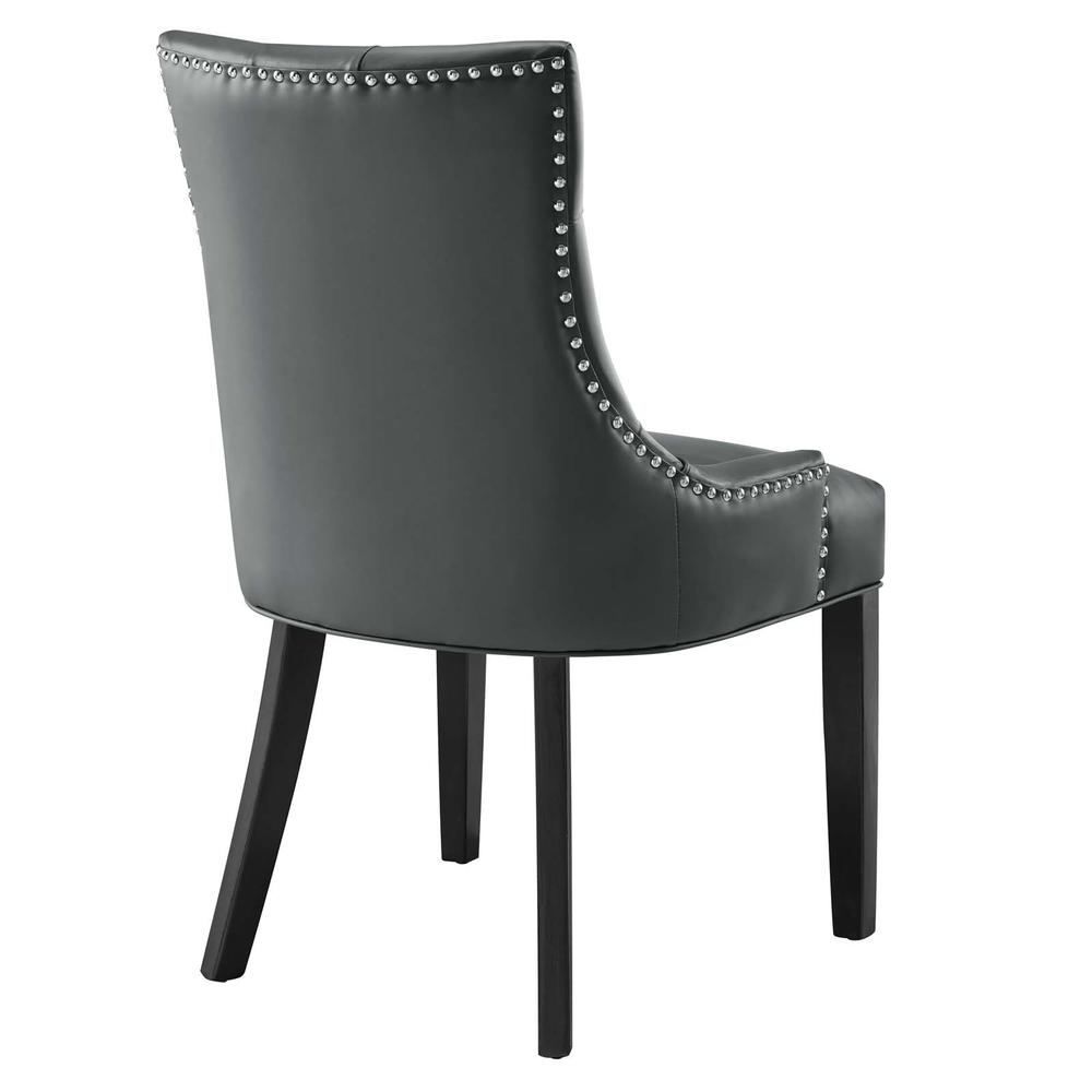 Regent Tufted Vegan Leather Dining Chair. Picture 4