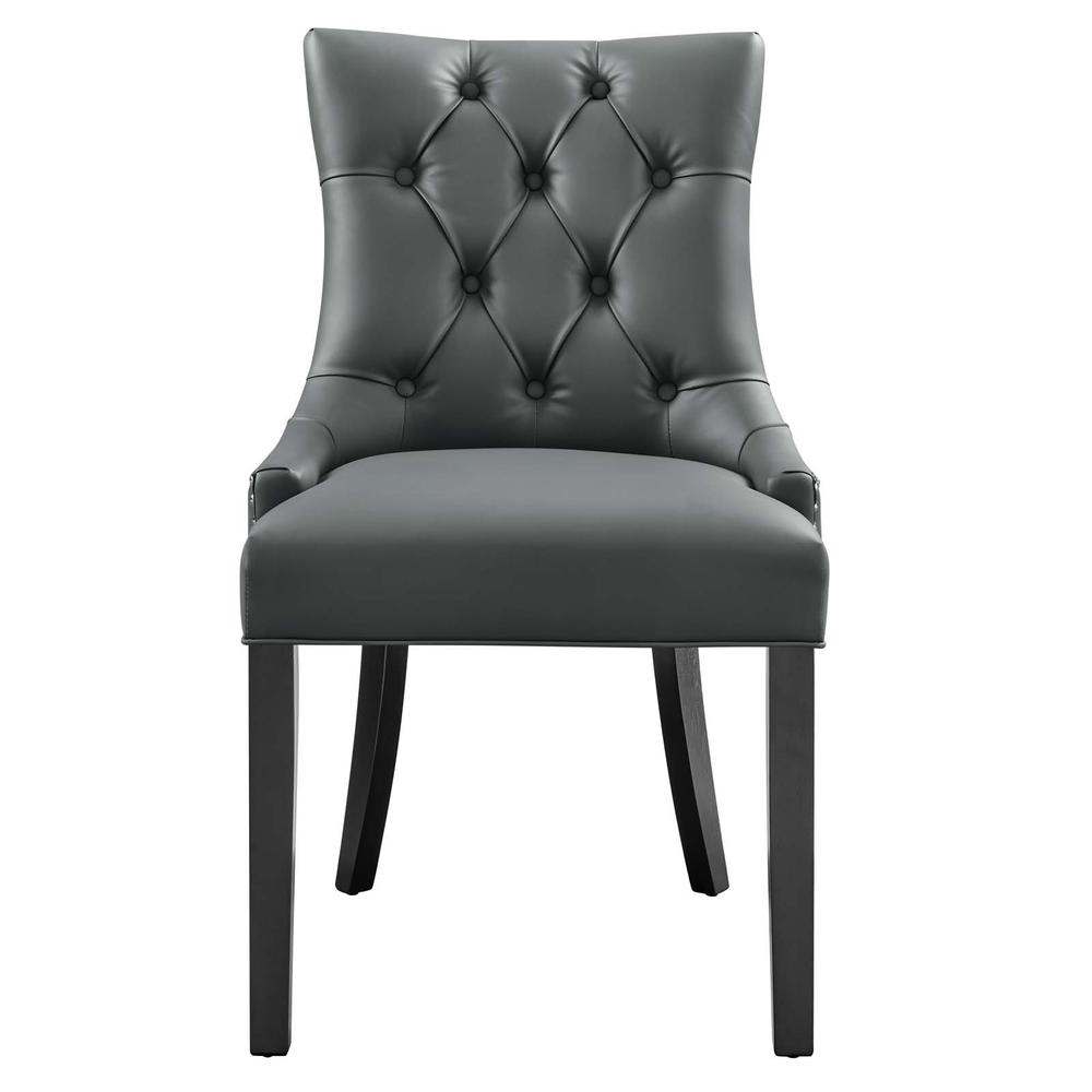 Regent Tufted Vegan Leather Dining Chair. Picture 5