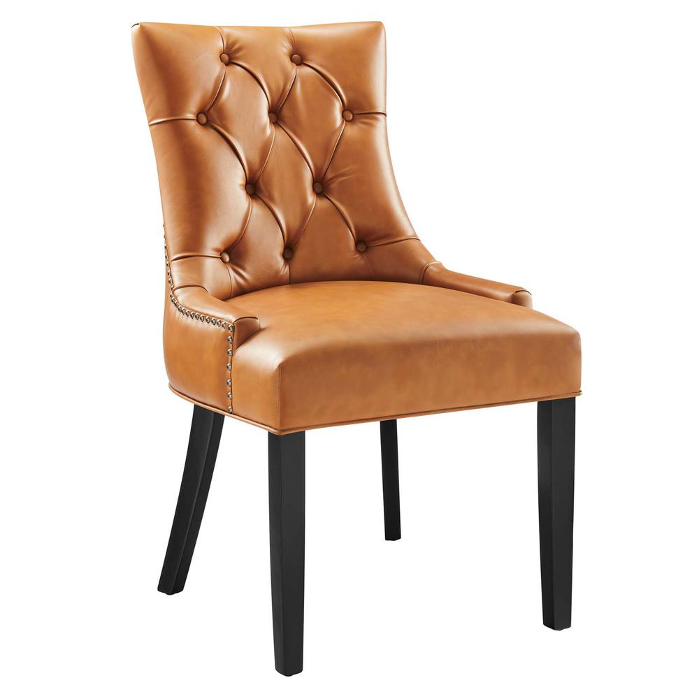 Regent Tufted Vegan Leather Dining Chair. Picture 1