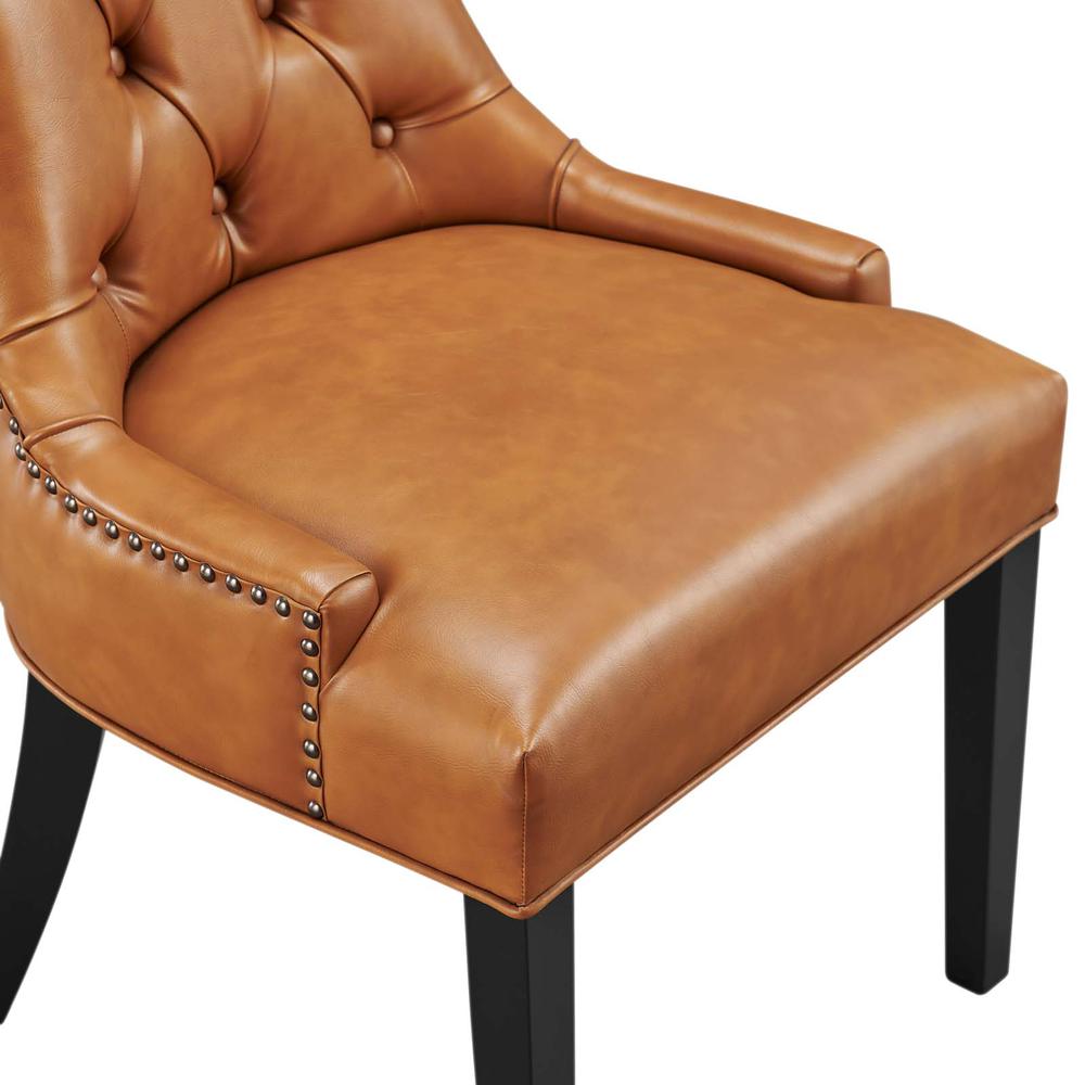 Regent Tufted Vegan Leather Dining Chair. Picture 2