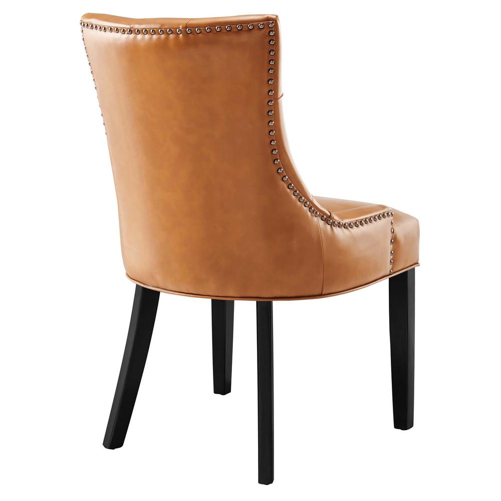 Regent Tufted Vegan Leather Dining Chair. Picture 4