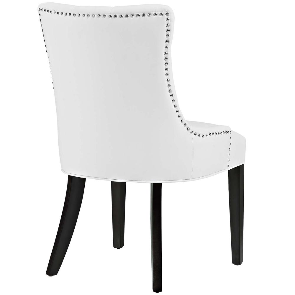 Regent Tufted Vegan Leather Dining Chair. Picture 3