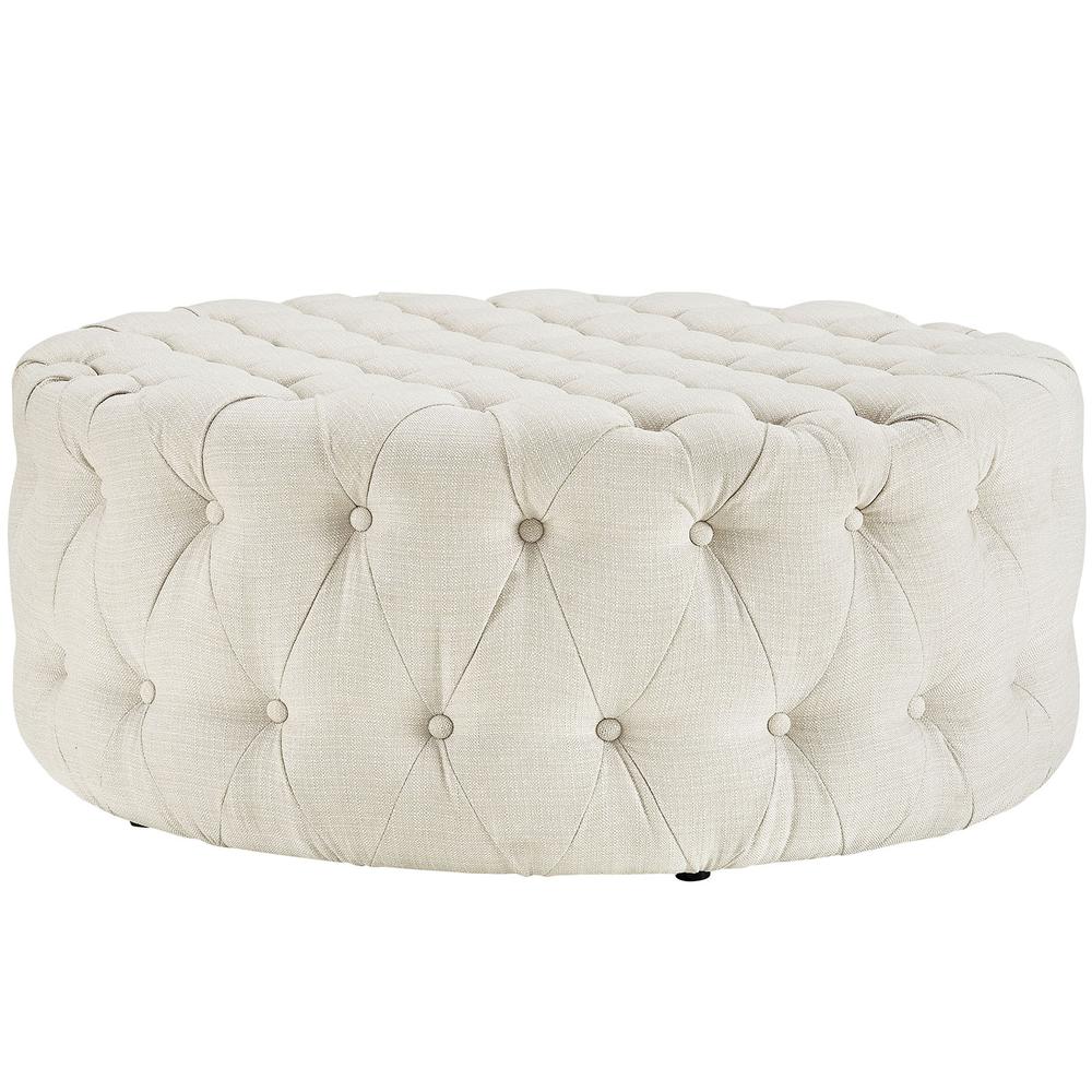 Amour Upholstered Fabric Ottoman. Picture 3