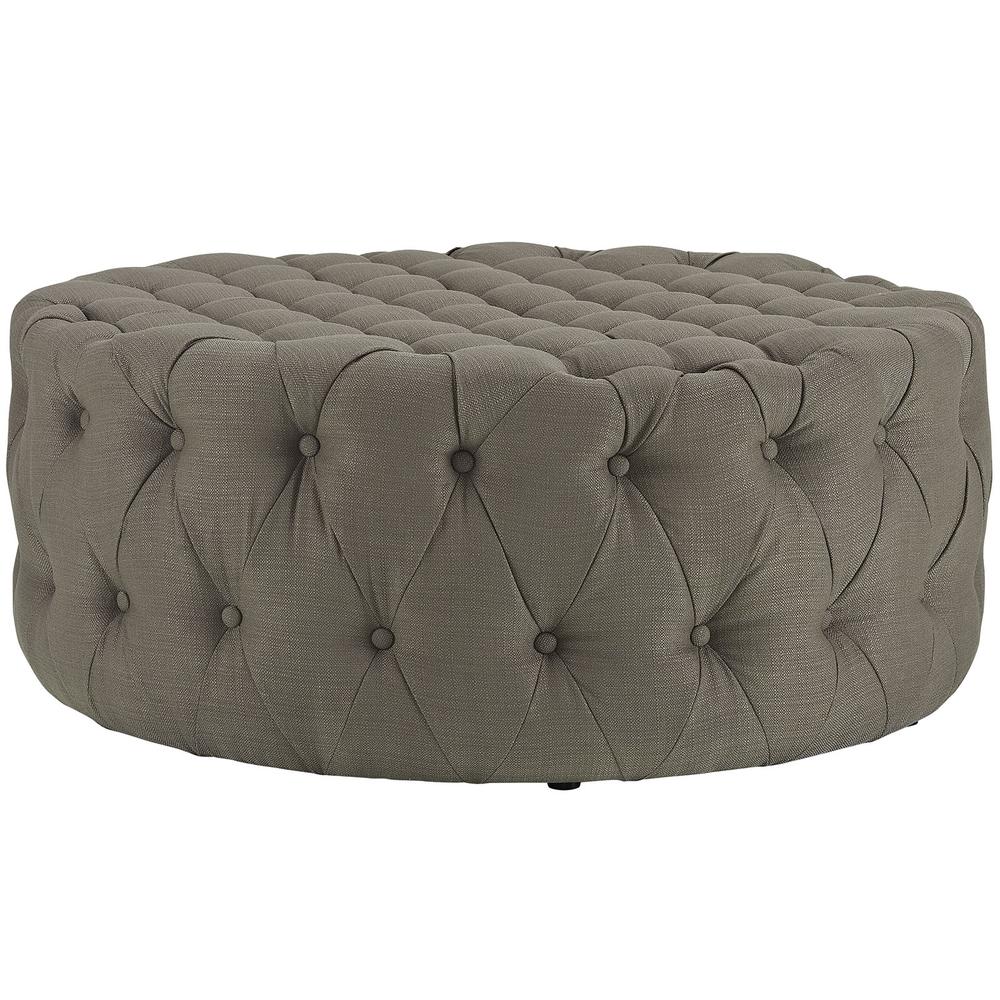 Amour Upholstered Fabric Ottoman. Picture 3