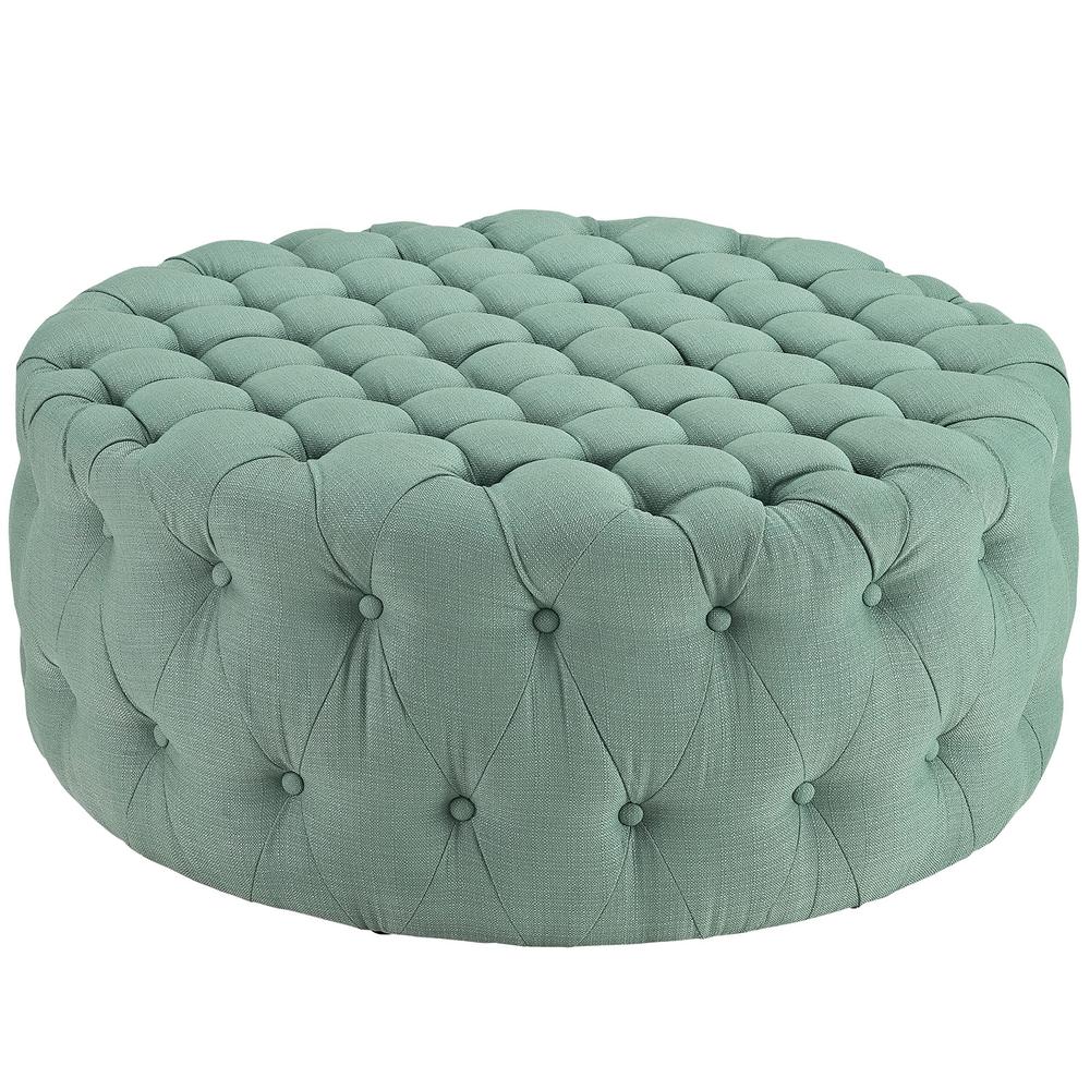 Amour Upholstered Fabric Ottoman