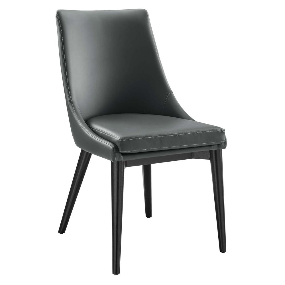 Viscount Vegan Leather Dining Chair. Picture 1