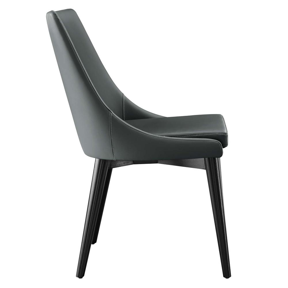 Viscount Vegan Leather Dining Chair. Picture 3