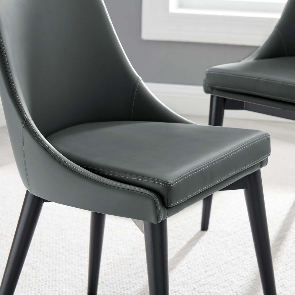 Viscount Vegan Leather Dining Chair. Picture 7