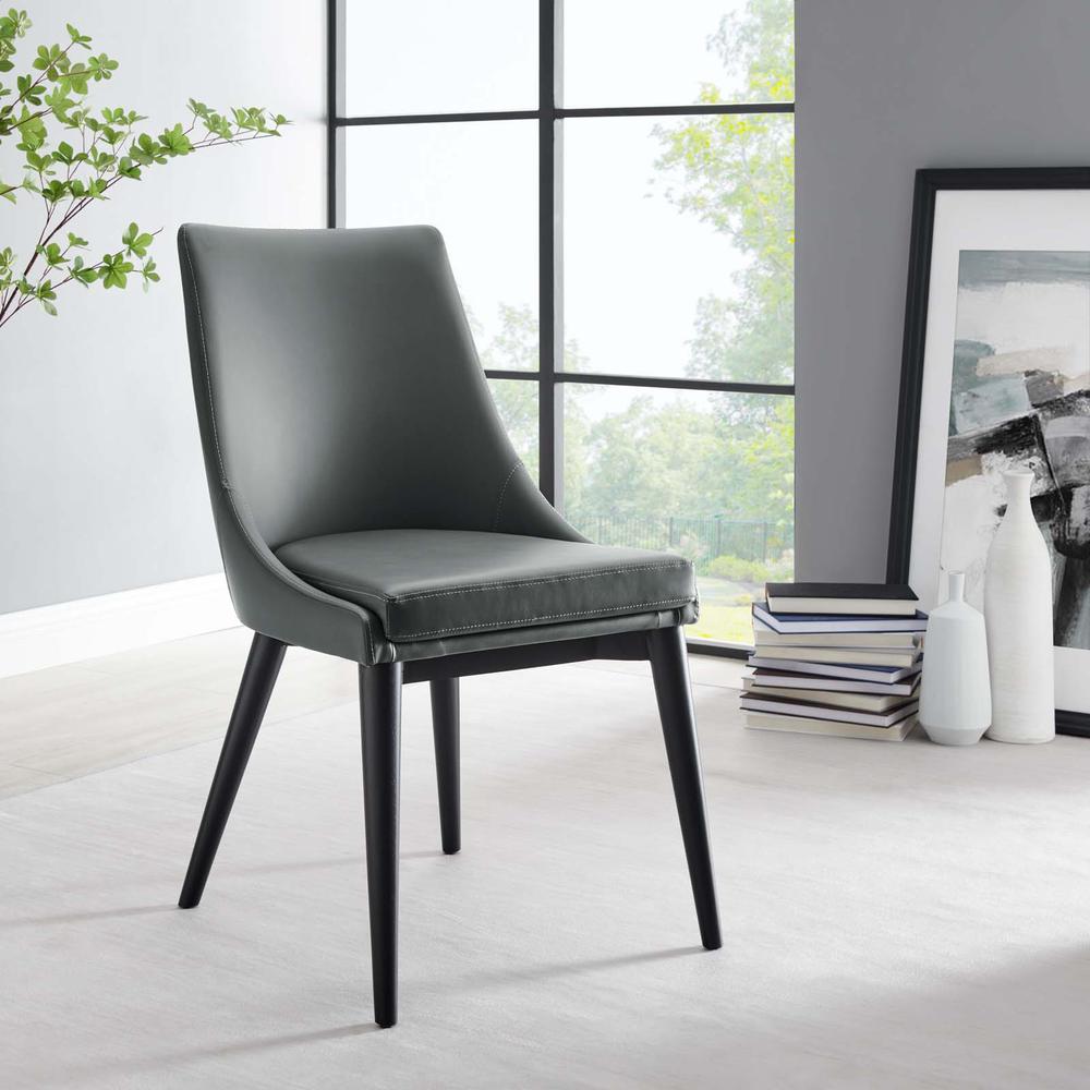 Viscount Vegan Leather Dining Chair. Picture 8