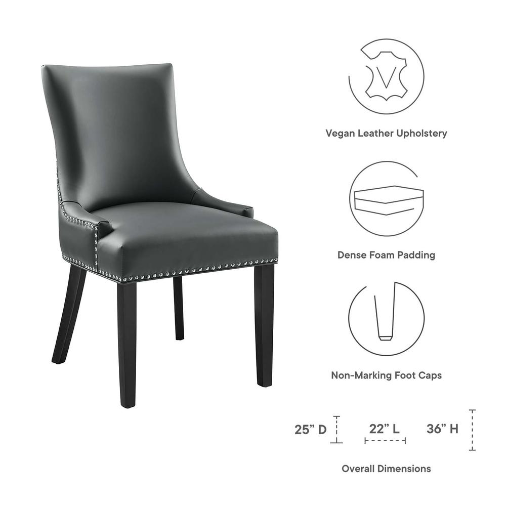 Marquis Vegan Leather Dining Chair. Picture 6