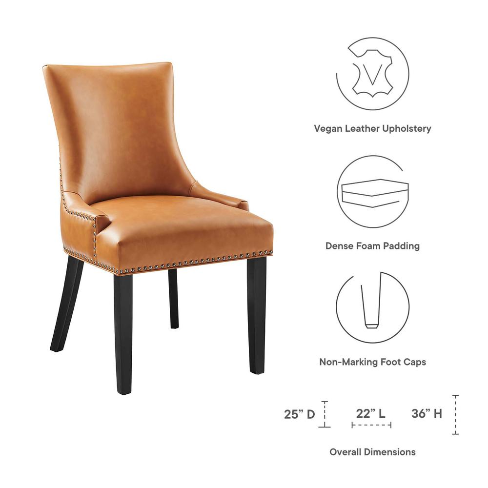 Marquis Vegan Leather Dining Chair. Picture 6