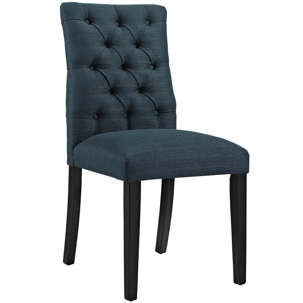Duchess Button Tufted Fabric Dining Chair. Picture 1