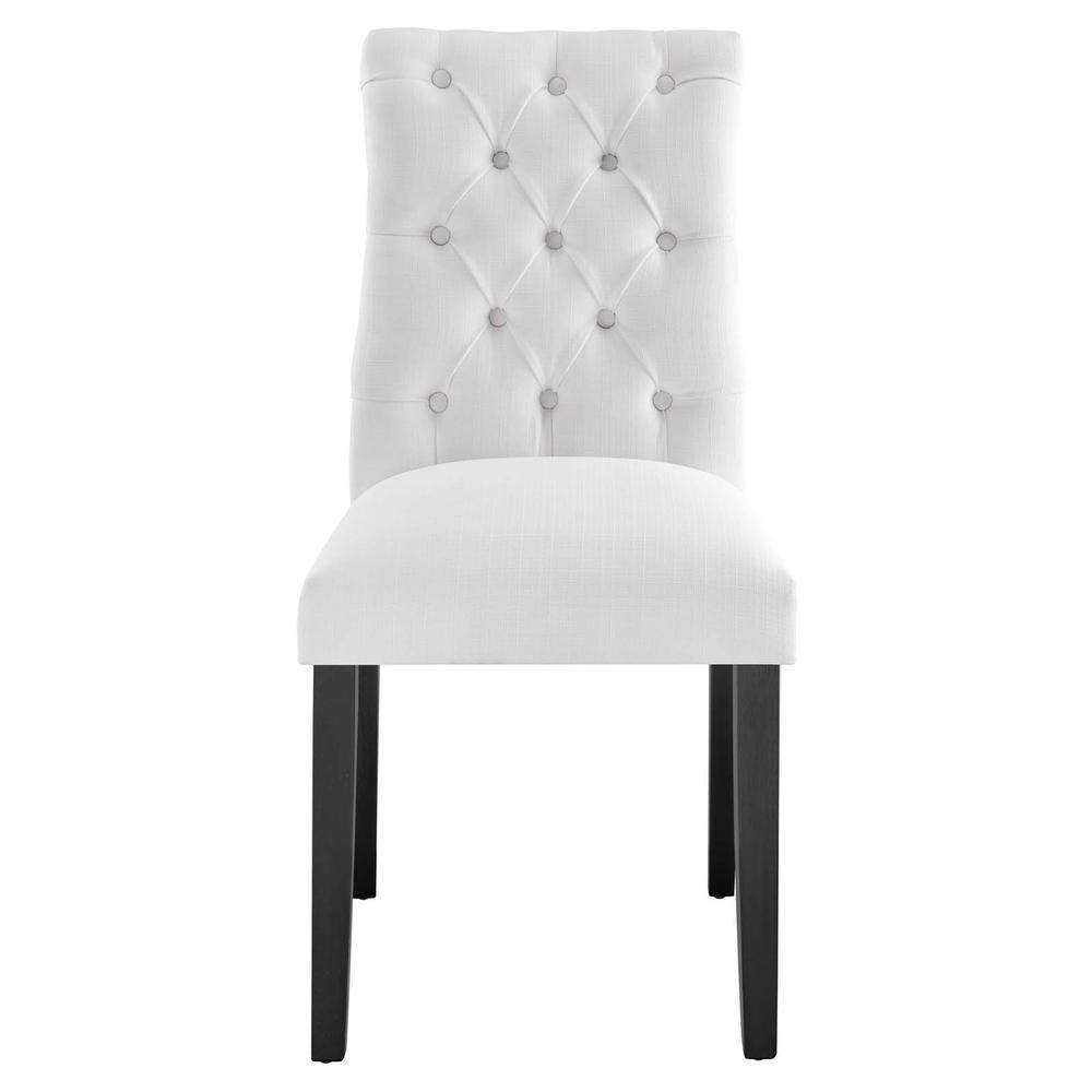 Duchess Button Tufted Fabric Dining Chair. Picture 5