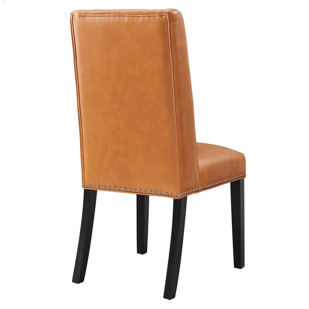 Baron Vegan Leather Dining Chair. Picture 4