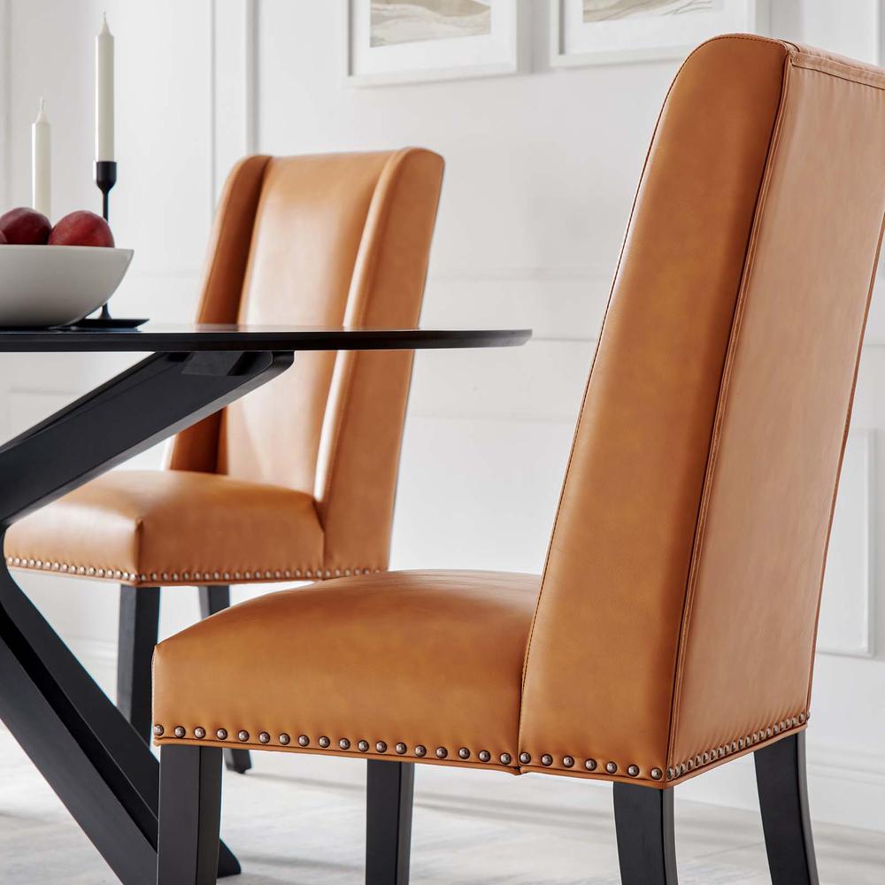 Baron Vegan Leather Dining Chair. Picture 7