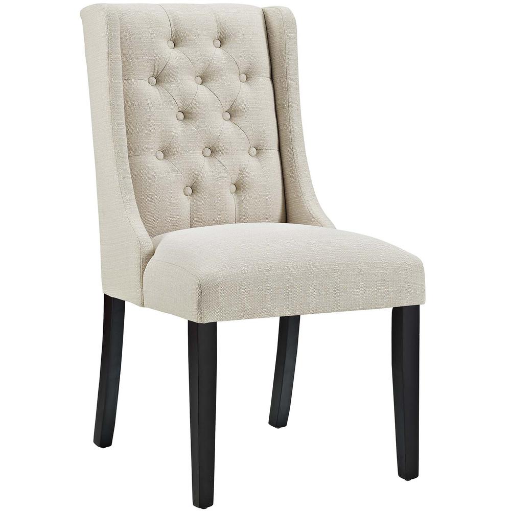Baronet Button Tufted Fabric Dining Chair. Picture 1