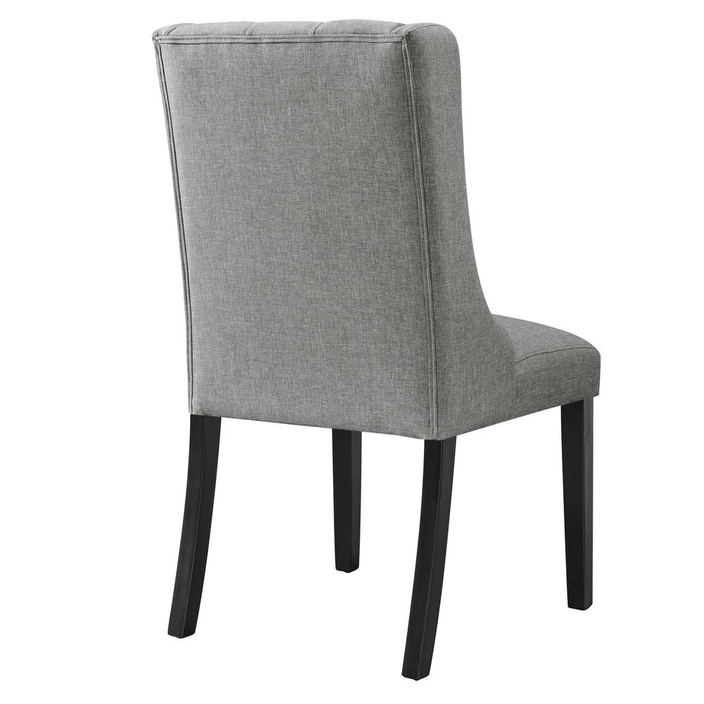 Baronet Button Tufted Fabric Dining Chair. Picture 4