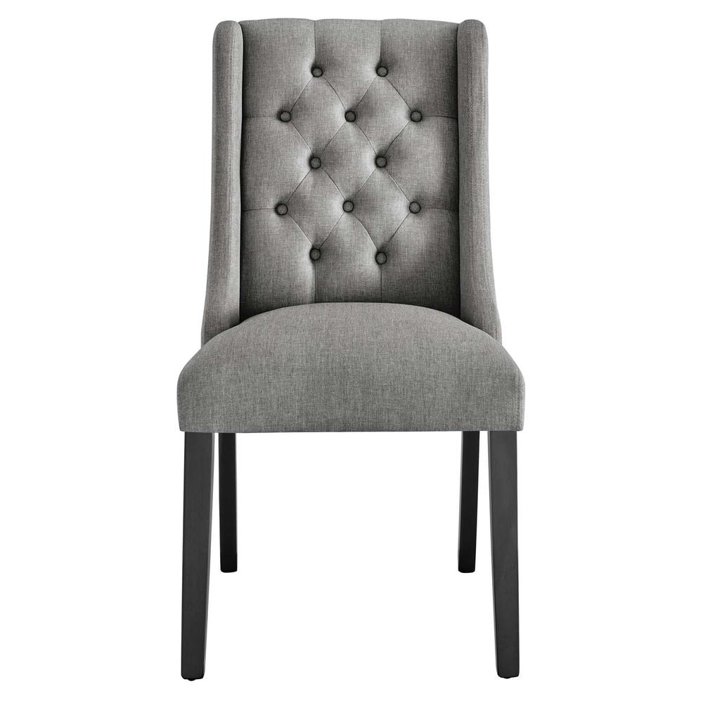 Baronet Button Tufted Fabric Dining Chair. Picture 5