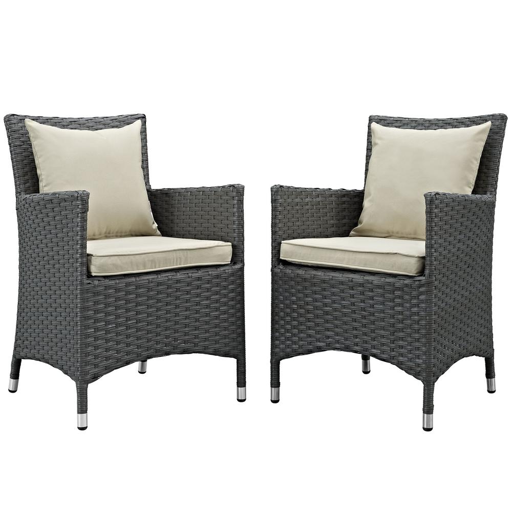 Sojourn 2 Piece Outdoor Patio Sunbrella® Dining Set. The main picture.