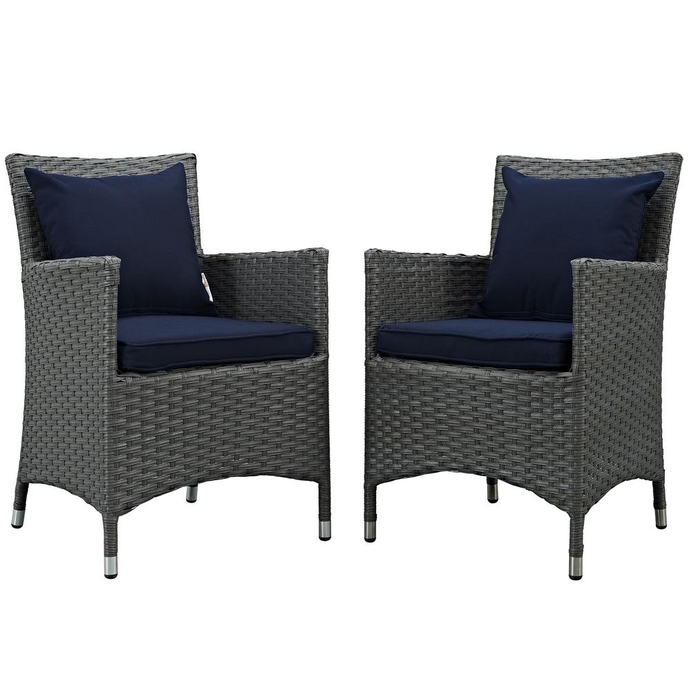 Sojourn 2 Piece Outdoor Patio Sunbrella® Dining Set. Picture 1