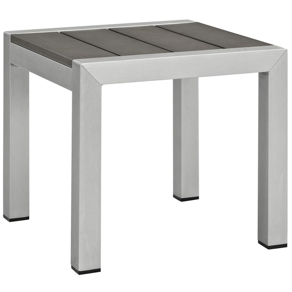 Shore Outdoor Patio Aluminum Side Table. Picture 1