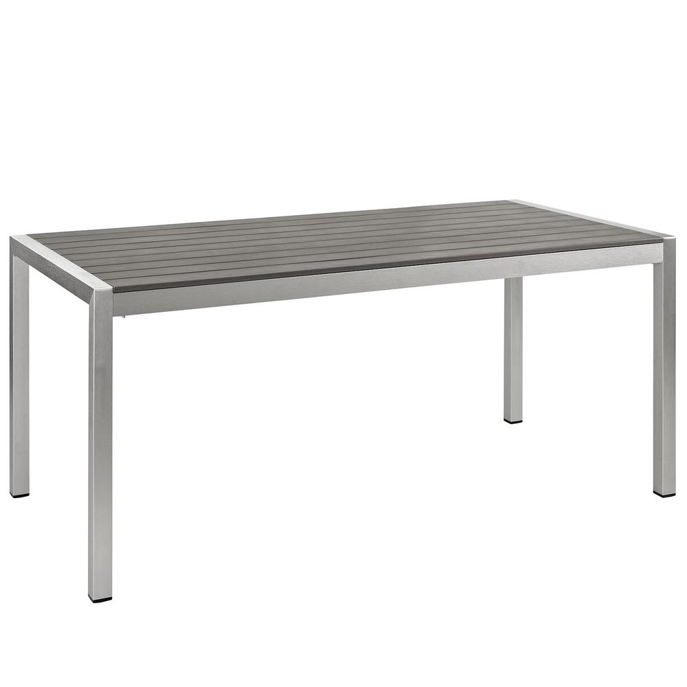 Shore Outdoor Patio Aluminum Dining Table. Picture 1