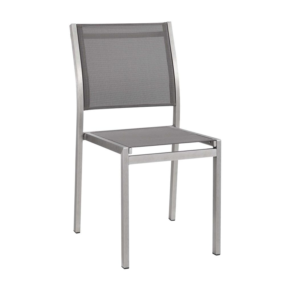 Shore Outdoor Patio Aluminum Dining Side Chair. The main picture.