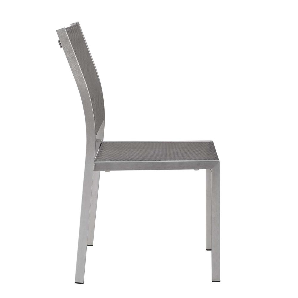 Shore Outdoor Patio Aluminum Dining Side Chair. Picture 2