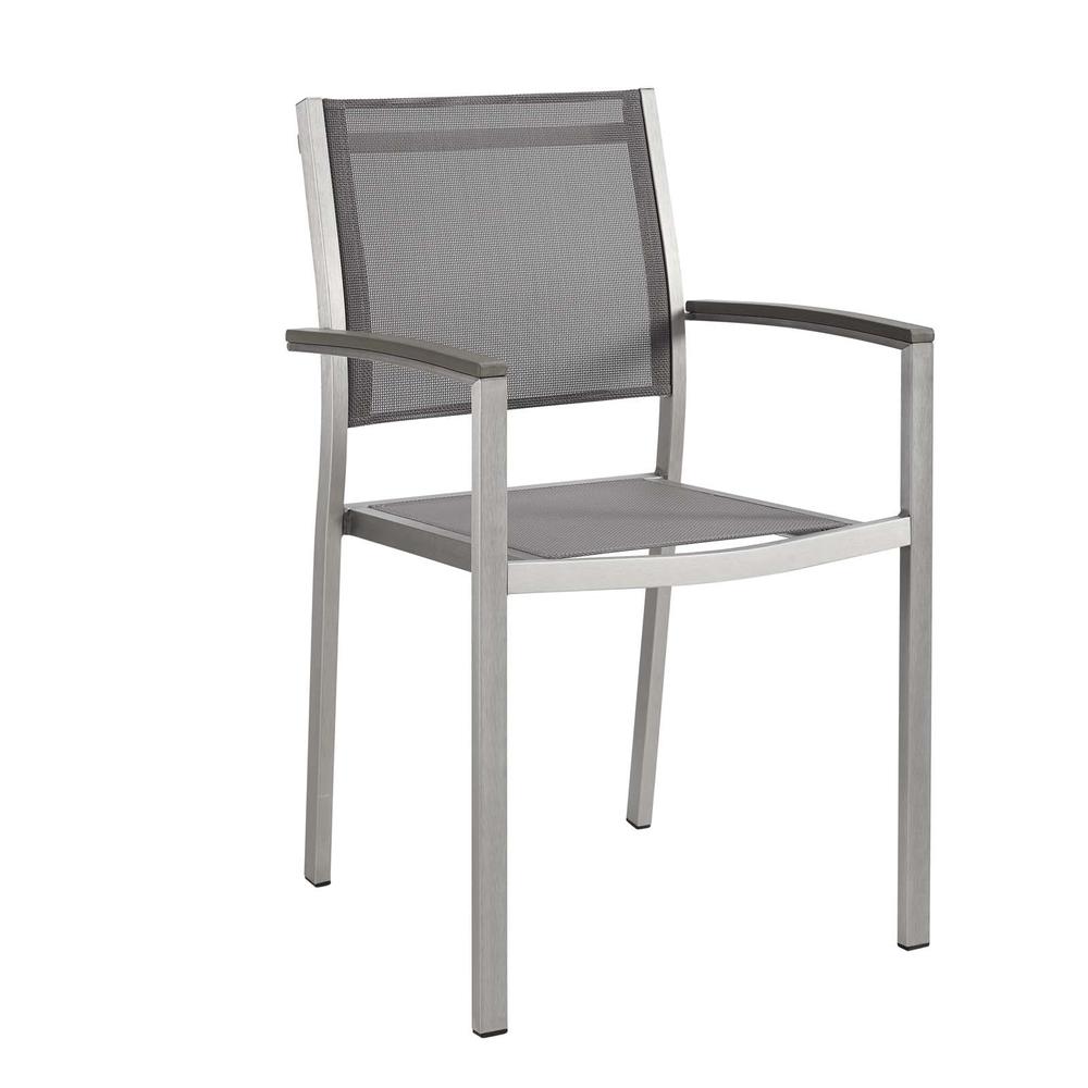 Shore Outdoor Patio Aluminum Dining Chair. Picture 1