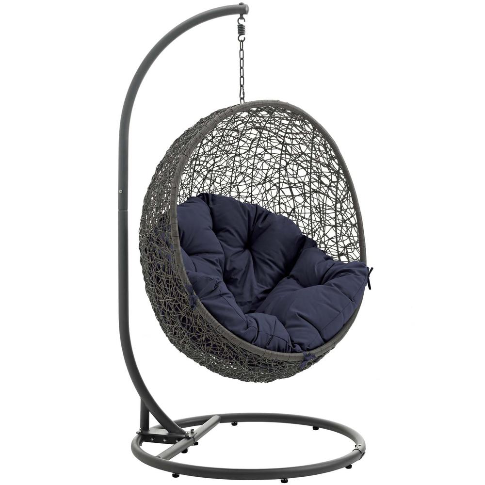 Hide Outdoor Patio Swing Chair With Stand. The main picture.