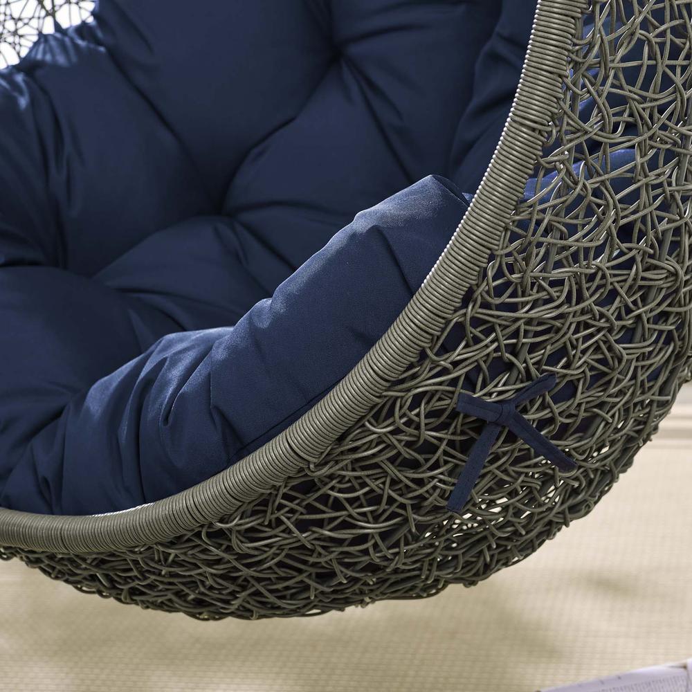 Hide Outdoor Patio Swing Chair With Stand. Picture 6